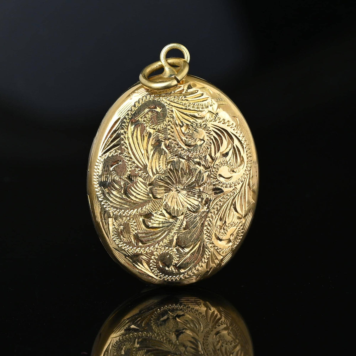 Antique Victorian 14K Gold Enamel Flower Locket – Boylerpf