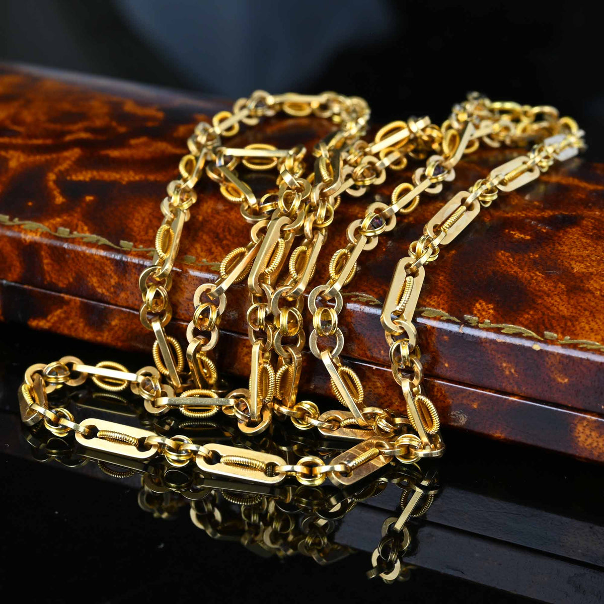 Solid 14K Gold Heavy Russian Link Chain Necklace 41 Gms – Boylerpf