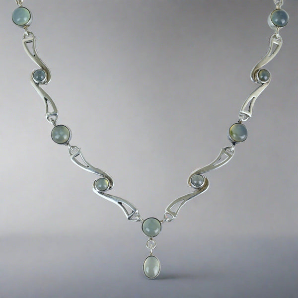 Vintage Arts and Crafts Style Moonstone Necklace - Boylerpf