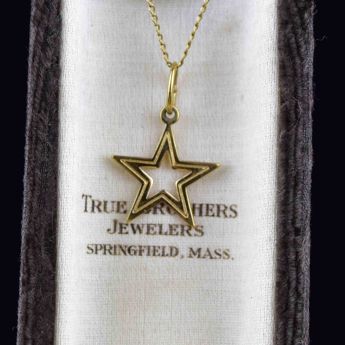 Vintage 14K Gold Star Pendant Necklace – Boylerpf