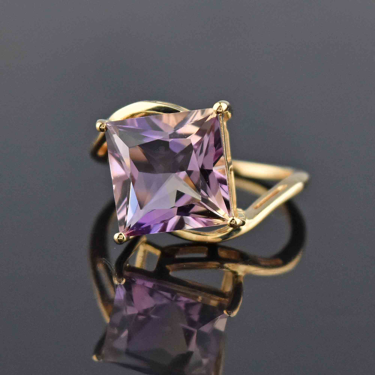 Vintage Gold 4.6 CTW Ametrine Ring, Sz 6 – Boylerpf