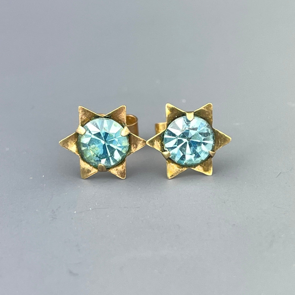 Blue stone 2025 earrings gold