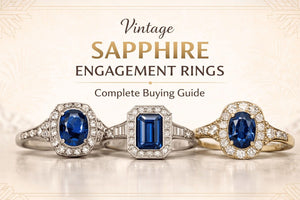 Vintage sapphire engagement rings collection