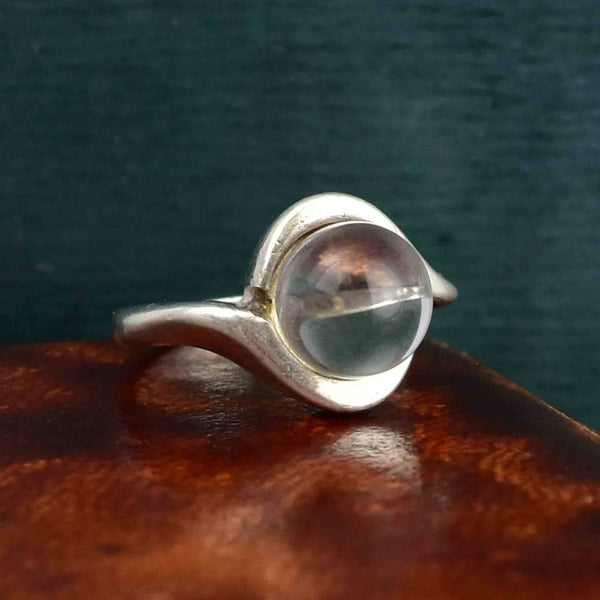 Vintage Silver Pools of Light Statement Ring - Boylerpf