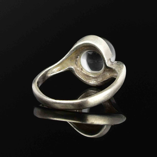 Vintage Silver Pools of Light Statement Ring - Boylerpf