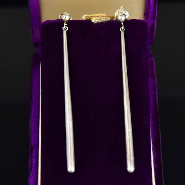 Vintage Bent Knudsen Danish Sterling Silver Chandelier Earrings