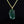 Load image into Gallery viewer, Vintage 9K Gold Moss Agate Lucky Bean Necklace
