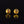 Load image into Gallery viewer, Vintage Sterling Silver Gold Gilt Citrine Stud Earrings
