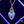 Load image into Gallery viewer, Antique Art Nouveau Silver Blue Enamel Heart Pendant Necklace - Boylerpf
