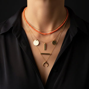 Antique Mediterranean Coral Victorian Necklace - Boylerpf