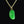 Load image into Gallery viewer, Vintage 9K Gold Emerald Lucky Bean Pendant Necklace - Boylerpf
