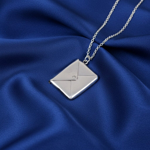 Antique Sterling Silver Adie & Lovekin Stamp Holder Necklace