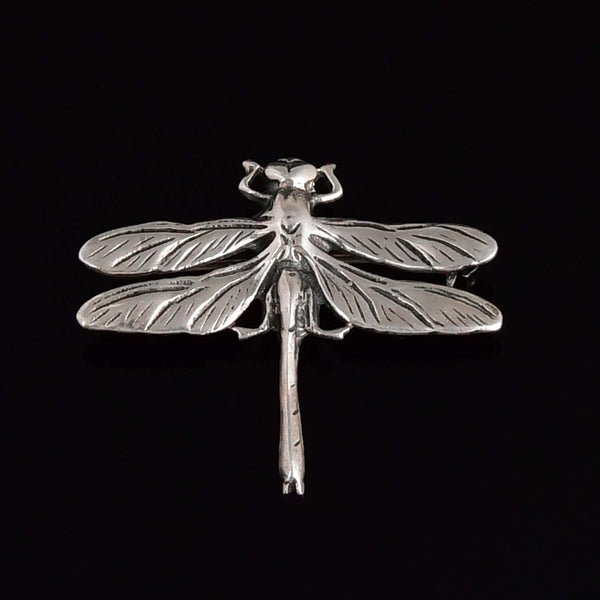 Vintage Dragonfly Sterling Silver Brooch