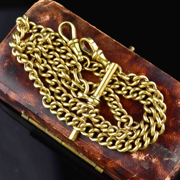 9ct Gold Single Albert Pocket Watch Chain