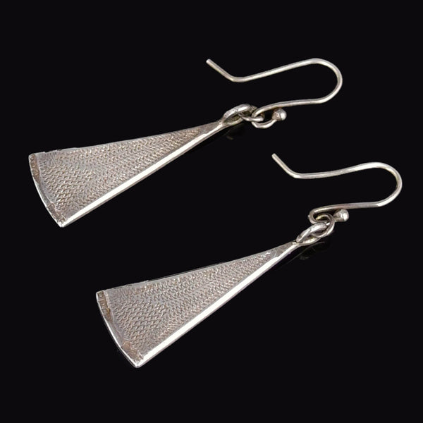 Vintage Pat Cheney Sterling Silver Enamel Earrings