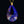 Load image into Gallery viewer, Vintage 9K Gold Blue Murano Glass Necklace
