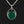 Load image into Gallery viewer, Vintage Large Silver Malachite Onyx Spinner Fob Charm Necklace - Boylerpf
