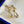 Load image into Gallery viewer, Vintage 14K Gold Diamond Drop Hoop Earrings
