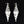 Load image into Gallery viewer, Vintage 3 Inch Sterling Silver Double Cone Cutout Earrings
