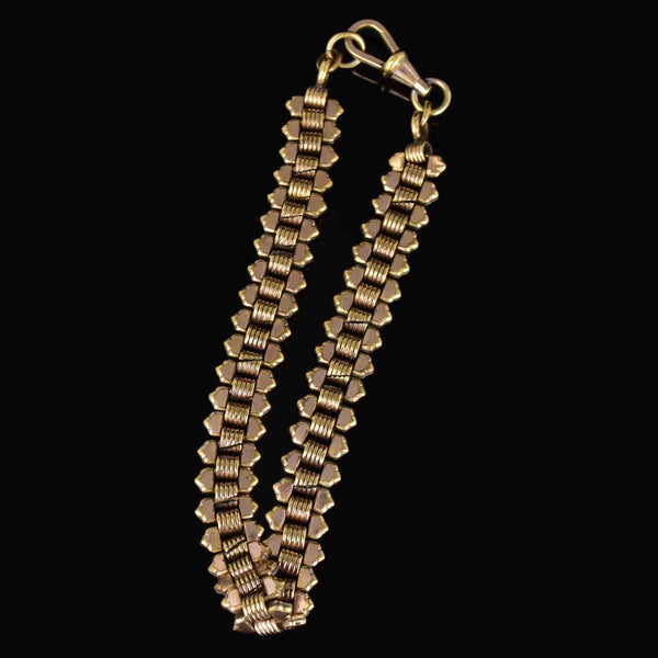 Antique Edwardian Gold Pocket Watch Chain Bracelet - Boylerpf