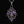 Load image into Gallery viewer, Vintage Sterling Silver Amethyst Scroll Pendant Necklace - Boylerpf
