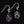 Load image into Gallery viewer, Silver Carved Amethyst Cabochon Bug Leaf Drop Earrings - Boylerpf
