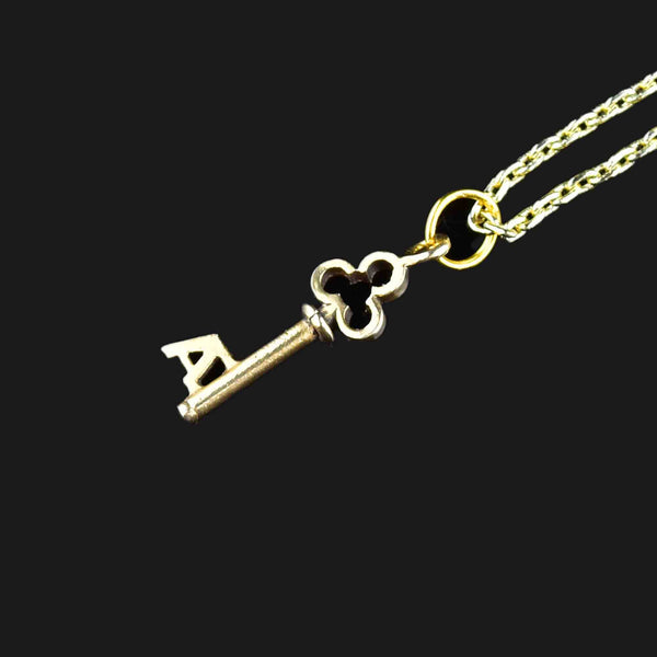 14K Gold Key Necklace