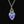 Load image into Gallery viewer, Antique Art Nouveau Silver Blue Enamel Heart Pendant Necklace - Boylerpf
