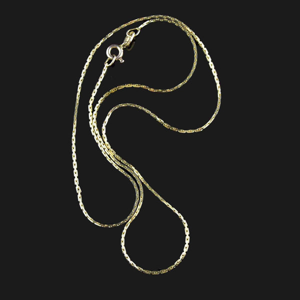 14K Gold Boston Link Flexible Chain Necklace - Boylerpf
