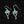 Load image into Gallery viewer, Vintage Enamel Sterling Silver Drop Earrings
