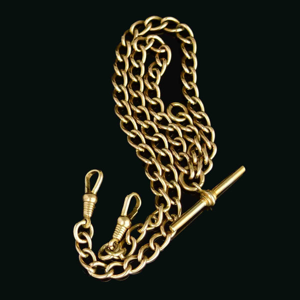 Antique Thomas Hopwood Double Albert Watch Chain Necklace - Boylerpf