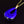 Load image into Gallery viewer, Vintage 9K Gold Blue Murano Glass Necklace
