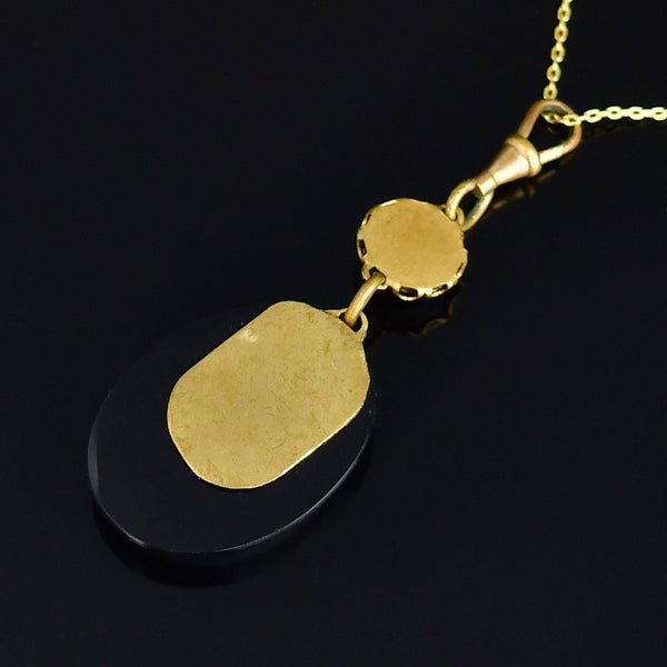 Antique Victorian Banded Bullseye Agate Pendant Fob - Boylerpf