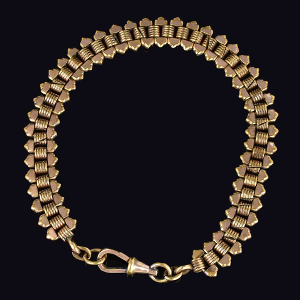 Antique Edwardian Gold Pocket Watch Chain Bracelet - Boylerpf