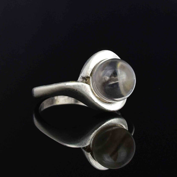 Vintage Silver Pools of Light Statement Ring - Boylerpf