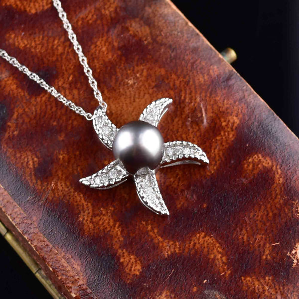 Starfish Diamond Pendant/Necklace, 14K White Gold | Island Sun Jewelry  Beach Haven NJ