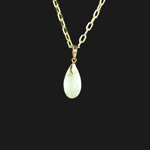 Vintage Jade Pendant in 14K Gold - Boylerpf