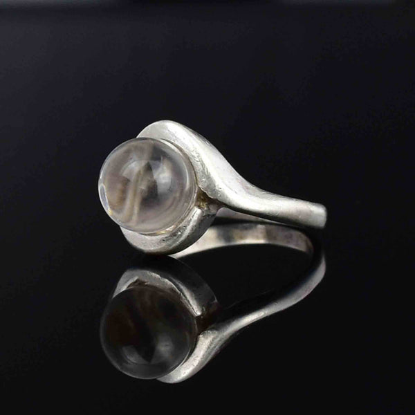 Vintage Silver Pools of Light Statement Ring - Boylerpf