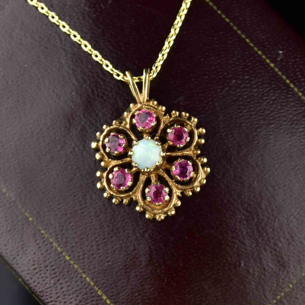 Atargati Necklace - Sapphire, Ruby, Tourmaline, Chalcedony, Opal, Aqua