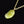 Load image into Gallery viewer, Vintage 9K Gold Iona Marble Lucky Bean Necklace
