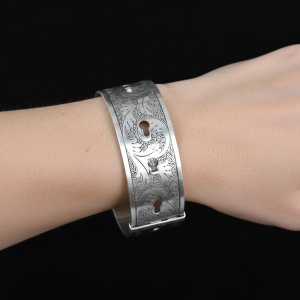 Antique Charles Horner Sterling Silver Buckle Bangle – Chester