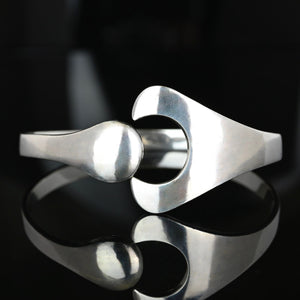 Georg Jensen Sterling Silver Puzzle Bangle Bracelet | Danish Modern - Boylerpf