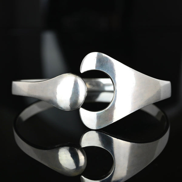 Georg Jensen Sterling Silver Puzzle Bangle Bracelet | Danish Modern - Boylerpf