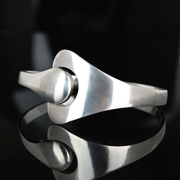Georg Jensen Sterling Silver Puzzle Bangle Bracelet | Danish Modern - Boylerpf