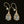 Load image into Gallery viewer, Antique 14K Gold Diamond Paste Dangle Earrings - Boylerpf
