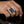 Load image into Gallery viewer, Vintage Black &amp; White Diamond Sterling Signet Ring
