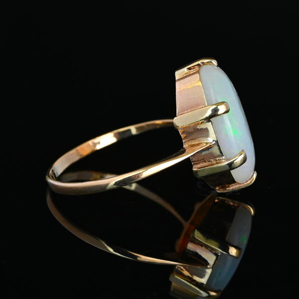 Antique Australian Opal Ring 9K Gold