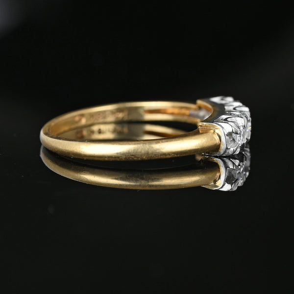 Classic 18K White Gold & 14K Yellow Gold Diamond Ring Band - Boylerpf