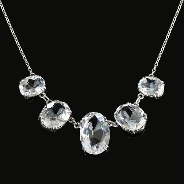 Vintage Art Deco Rock Crystal Necklace
