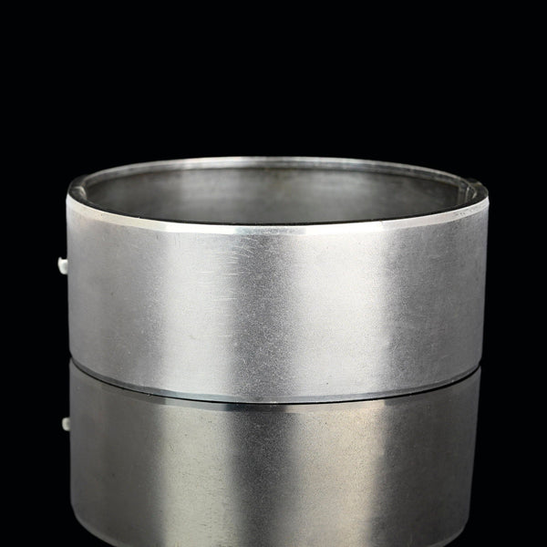 Antique Victorian Swallow Engraved Silver Bangle Bracelet - Boylerpf